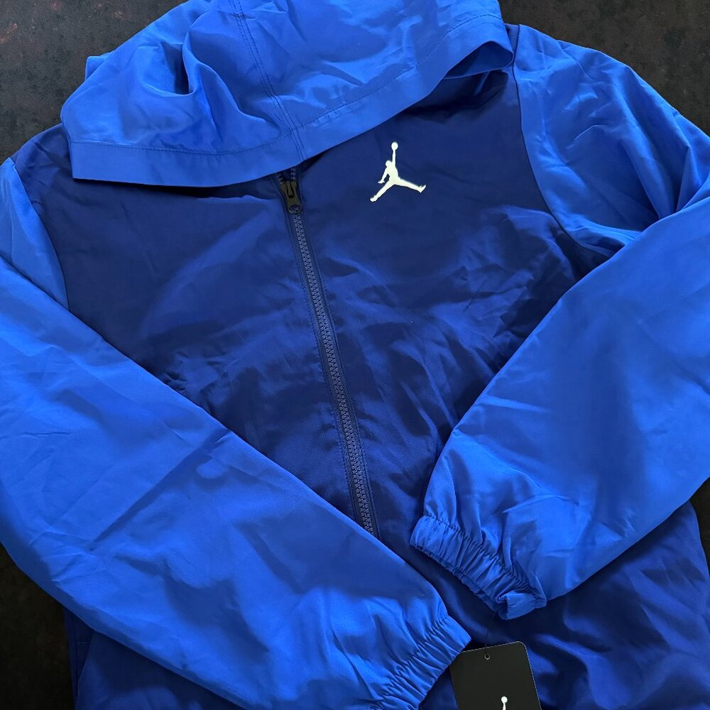 Jumpman Jordan zip up windbreaker jacket size YL Youth large NWT